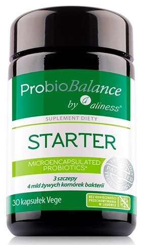 ProbioBALANCE, STARTER 4 mld. x 30 vege caps. - Aliness
