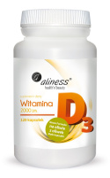 Witamina D3 2000 j.m. x 120 kapsułek - Aliness