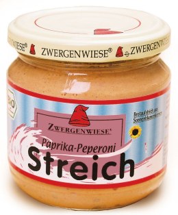 PASTA SŁONECZNIKOWA Z PAPRYKĄ PEPPERONI BEZGLUTENOWA BIO 180 g - ZWERGENWIESE