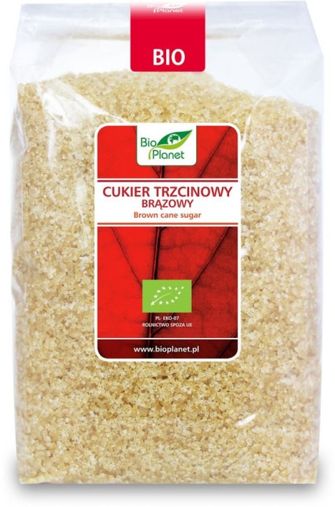 CUKIER TRZCINOWY BRĄZOWY DEMERARA BIO 1 kg - BIO PLANET