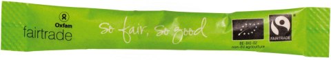 CUKIER TRZCINOWY W SASZETKACH FAIR TRADE BIO 1000 x 4 g - HORECA (OXFAM)