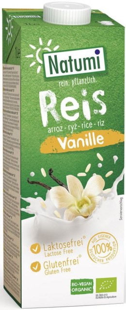 NAPÓJ RYŻOWO-WANILIOWY BEZGLUTENOWY BIO 1 L - NATUMI MLEKO