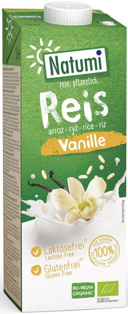 NAPÓJ RYŻOWO-WANILIOWY BEZGLUTENOWY BIO 1 L - NATUMI MLEKO