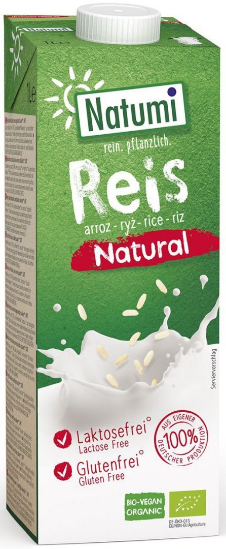 NAPÓJ RYŻOWY BEZGLUTENOWY BIO 1 L - NATUMI MLEKO