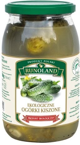 OGÓRKI KISZONE BIO 820 g (460 g) - RUNOLAND