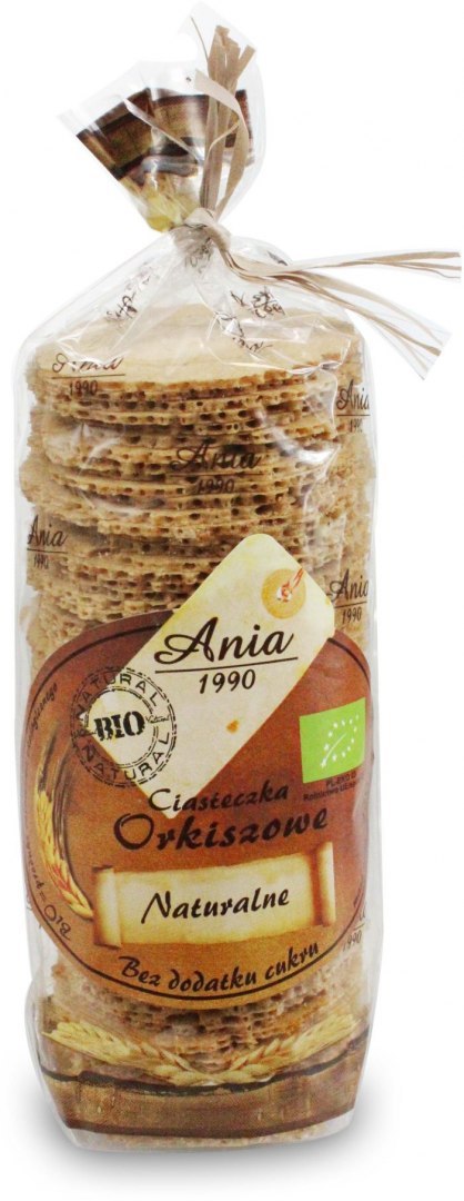 CIASTECZKA ORKISZOWE NATURALNE BEZ DODATKU CUKRÓW BIO 120 g - BIO ANIA