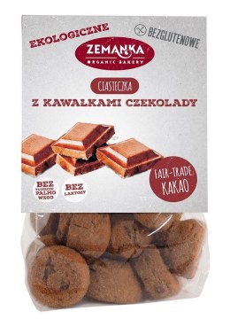 CIASTECZKA Z KAWAŁKAMI CZEKOLADY BEZGLUTENOWE BIO 100 g - ZEMANKA