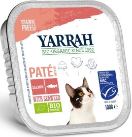 PASZTET ŁOSOŚ Z ALGAMI BIO DLA KOTA 100g YARRAH