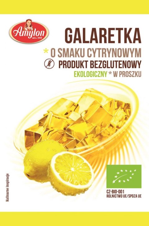 GALARETKA O SMAKU CYTRYNOWYM BEZGLUTENOWA BIO 40g