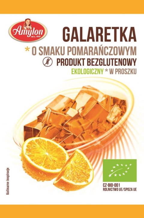 GALARETKA SMAK POMARAŃCZOWY BEZGLUTENOWA BIO 40 g