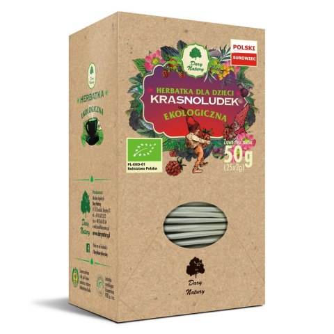 HERBATKA DLA DZIECI KRASNOLUDEK BIO (25 x 2 g) - DARY NATURY