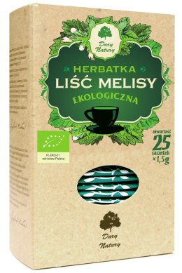 HERBATKA LIŚĆ MELISY BIO (25 x 1,5 g) - DARY NATURY