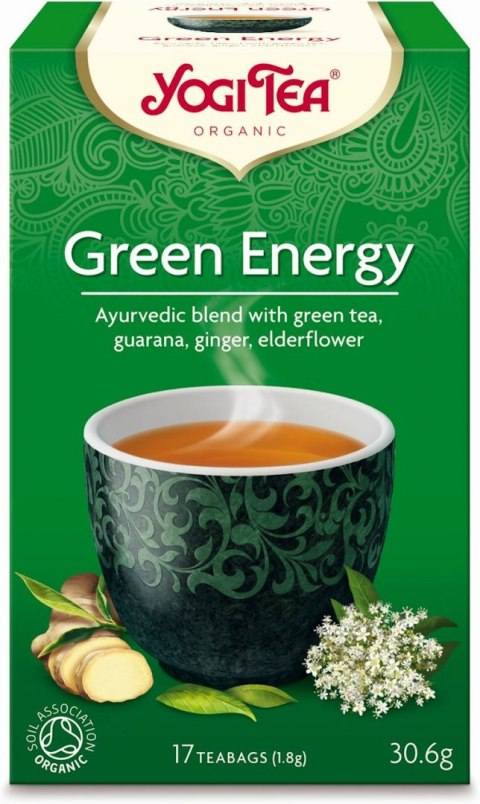 HERBATKA ZIELONA ENERGIA BIO (17 x 1,8 g) 30,6 g - YOGI TEA