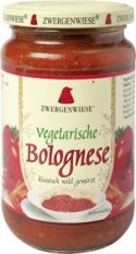 SOS WEGETARIAŃSKI BOLOGNESE BEZGLUTENOWY BIO 350 g - ZWERGENWIESE