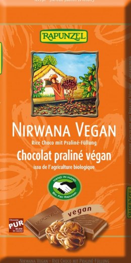 CZEKOLADA COUVERTURE Z NADZIENIEM PRALINOWYM NIRWANA BIO 100 g - RAPUNZEL