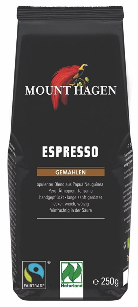 KAWA MIELONA ARABICA 100% ESPRESSO FAIR TRADE BIO 250 g - MOUNT HAGEN