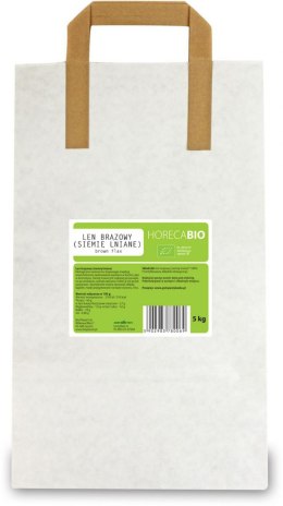 LEN BRĄZOWY (SIEMIĘ LNIANE) BIO 5 kg - HORECA