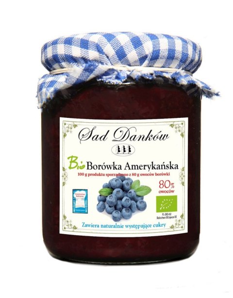 BORÓWKA AMERYKAŃSKA 80% BIO 260 g - SAD DANKÓW