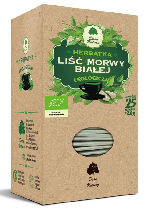 HERBATKA LIŚĆ MORWY BIAŁEJ BIO (25 x 2 g) - DARY NATURY