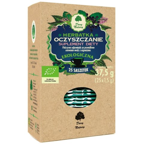 HERBATKA OCZYSZCZENIE BIO (25 x 1,5 g) - DARY NATURY