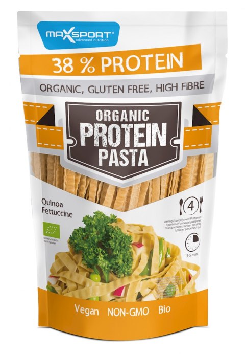 MAKARON (Z ZIELONEJ SOI I QUINOA) FETTUCCINE BEZGLUTENOWY BIO 200 g - MAXSPORT