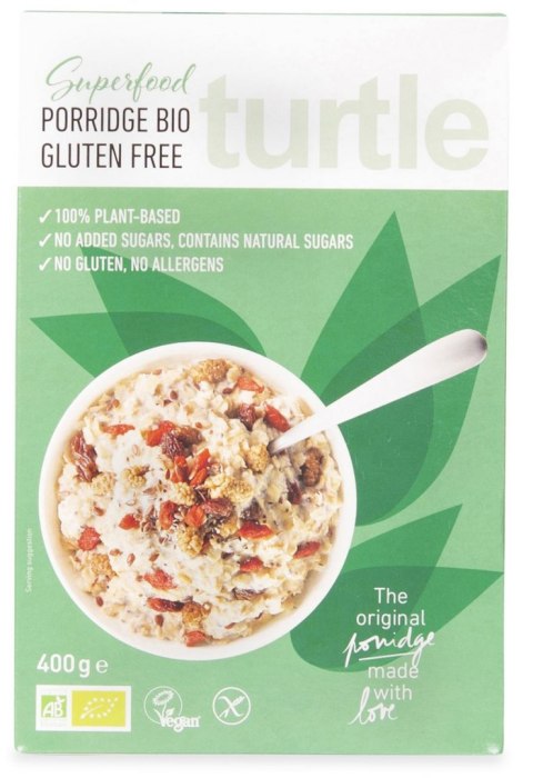 OWSIANKA Z JAGODAMI GOJI I NASIONAMI CHIA BEZGLUTENOWA BIO 400 g - TURTLE