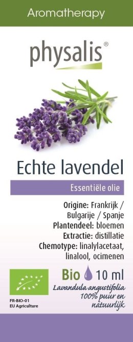 OLEJEK ETERYCZNY LAWENDA BIO 10 ml - PHYSALIS