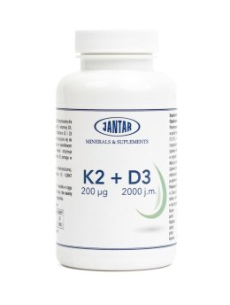 WITAMINA K2 + D3 90 KAPSUŁEK - JANTAR