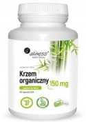 Krzem organiczny z pędów bambusa 150 mg x 100 Vege caps. Aliness