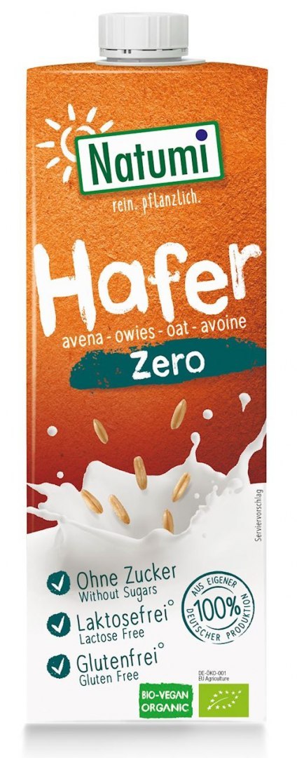 NAPÓJ OWSIANY NIE ZAWIERA CUKRÓW BEZGLUTENOWY BIO 1 L - NATUMI MLEKO