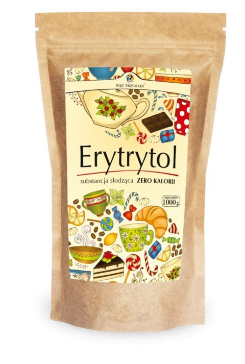 ERYTRYTOL (TOREBKA PAPIEROWA) 1000 g - PIĘĆ PRZEMIAN
