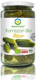 OGÓRKI KORNISZONY DELUXE BIO 740 g (440 g) - BIO FOOD