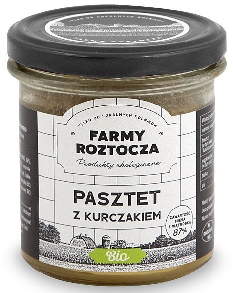 PASZTET DROBIOWO - WIEPRZOWY BIO 180 g - FARMY ROZTOCZA