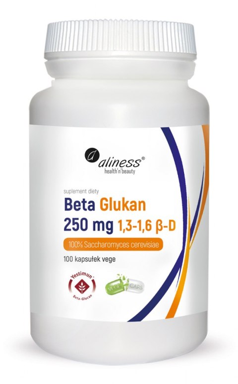 Beta Glukan Yestimun 1,3-1,6 β-D 250 mg x 100 Vege caps. - Aliness