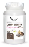 Czarny czosnek fermentowany ABG10+ 400 mg x 100 kaps VEGE - Aliness