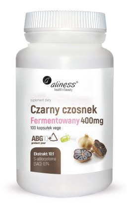 Czarny czosnek fermentowany ABG10+ 400 mg x 100 kaps VEGE - Aliness