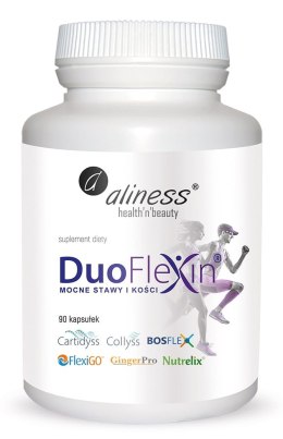 Duoflexin 90 kapsułek, mocne stawy i kości 100% natural x 90 Vege caps - Aliness