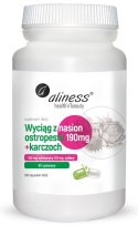Ekstrakt z nasion ostropestu 190 mg+karczoch x 100 Vege caps - Aliness