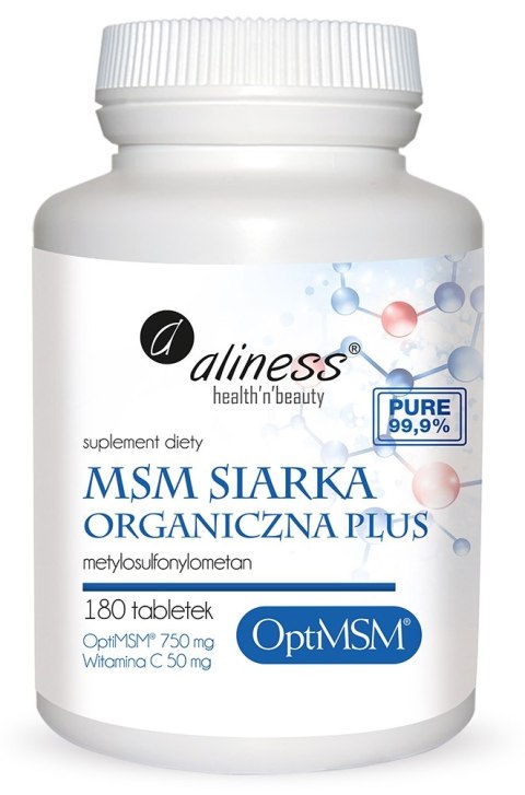 OptiMSM siarka Organiczna PLUS x 180 tabletek - Aliness