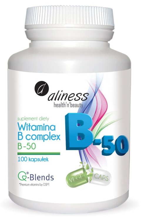 Witamina B complex B-50 x 100 VEGE kaps. - Aliness