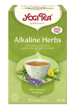 HERBATKA ZIOŁA ALKALICZNE (MNISZEK, PORZYWA, LAWENDA) BIO (17 x 2,1 g) 35,7 g - YOGI TEA