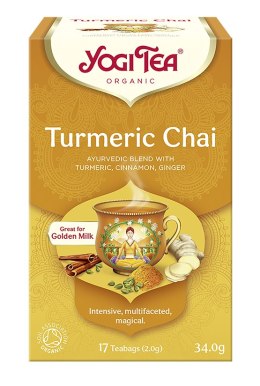 HERBATKA ZŁOTY CHAI Z KURKUMĄ BIO (17 x 2 g) 34 g - YOGI TEA