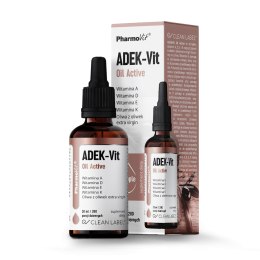 WITAMINA ADEK W KROPLACH (800 mcg + 100 mcg + 12 mg + 75 mcg) 30 ml - PHARMOVIT (CLEAN LABEL)
