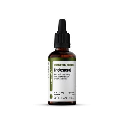 KROPLE NA PRAWIDŁOWY POZIOM CHOLESTEROLU BEZGLUTENOWE 30 ml - PHARMOVIT (CLEAN LABEL)