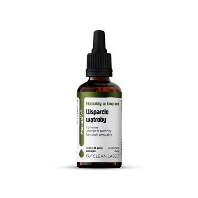 KROPLE NA WSPARCIE WĄTROBY BEZGLUTENOWE 30 ml - PHARMOVIT (CLEAN LABEL)