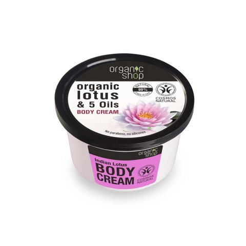 KREM DO CIAŁA ODMŁADZAJĄCY INDYJSKI LOTOS 250 ML ORGANIC SHOP