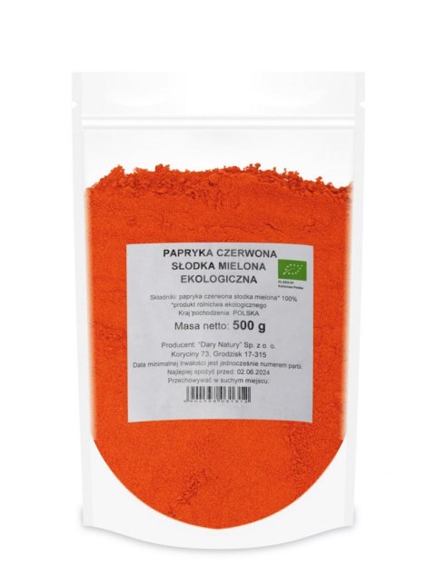 PAPRYKA CZERWONA SŁODKA MIELONA BIO 500 g - HORECA (DARY NATURY)