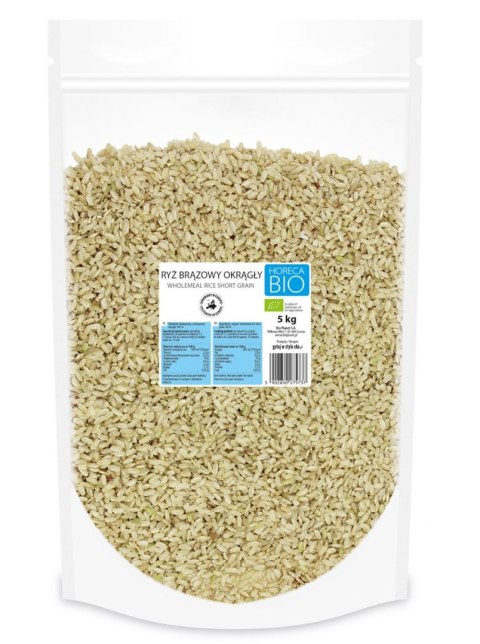 RYŻ BRĄZOWY OKRĄGŁY BIO 5 kg - HORECA
