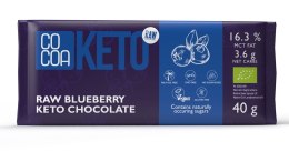CZEKOLADA KETO Z JAGODAMI BEZ DODATKU CUKRU BIO 40 g - COCOA