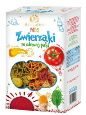 MAKARON DLA DZIECI ZWIERZĄTKA 250 G BARTOLINI